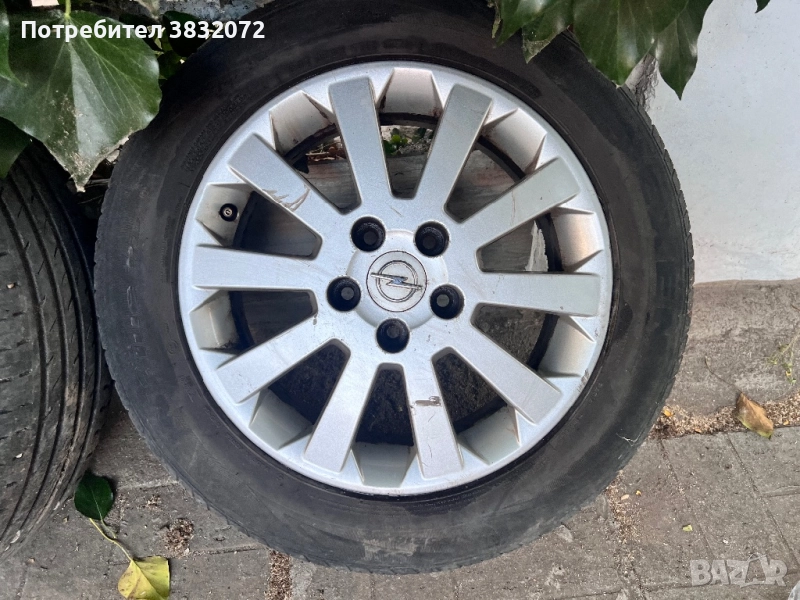 Джанти с гуми Опел Зафира 5*110 R16, снимка 1