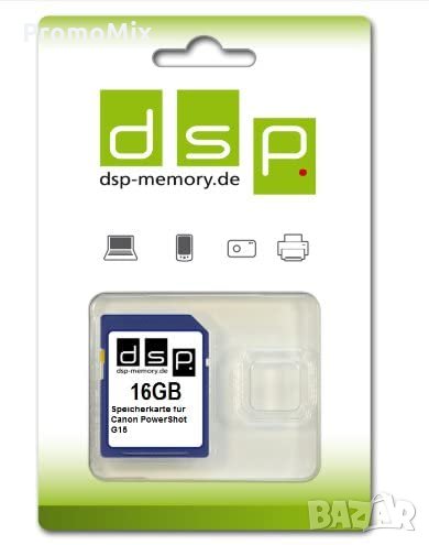 Карта памет DSP Memory 16 GB Class 10 за фотоапарат Canon PowerShot G15, снимка 1