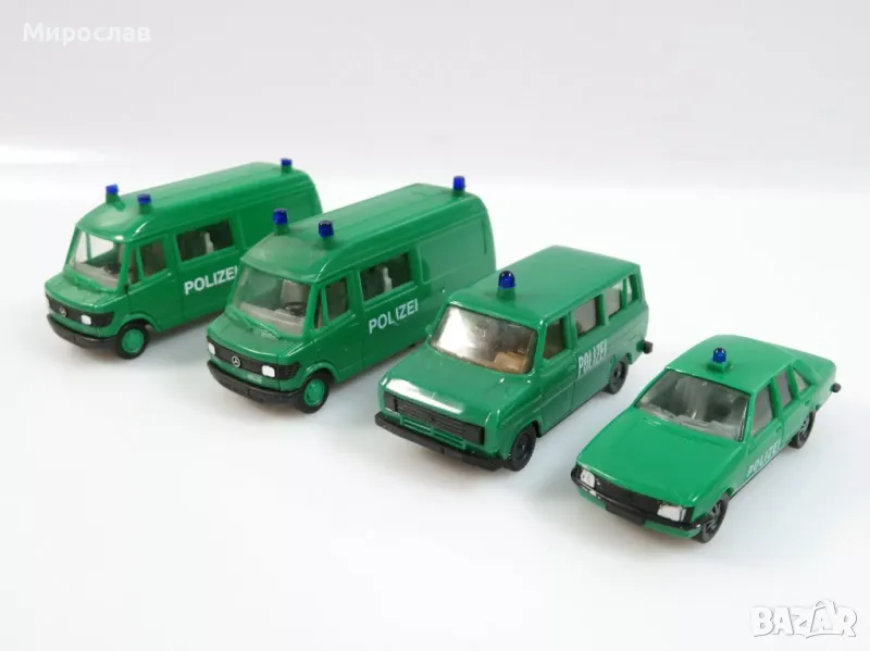 1:87 H0 WIKING POLICE ПОЛИЦИЯ МОДЕЛ ЛОТ 4 БР., снимка 1