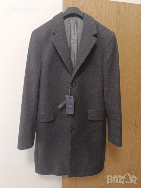 Мъжко палто MANGO WOOL BLEND (ново, с етикети), снимка 1