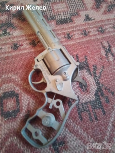 Пистолет играчка револвер стар метален 41266, снимка 1