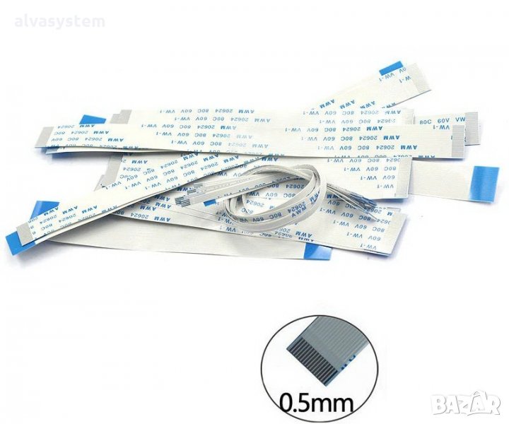 Лентови кабели 0.5mm Ribbon Flat Cable AWM 20624 80C 60V VW-1 FFC, снимка 1