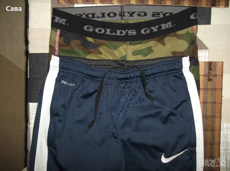 Бермуди NIKE,GOLD,S GYM  дамски,М-Л, снимка 1