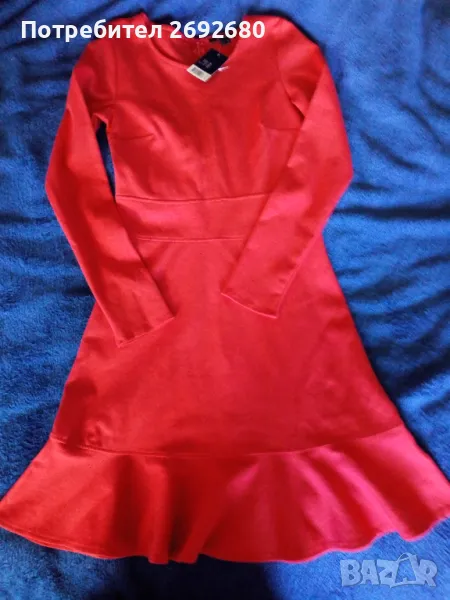 Нова червена рокля М-ка, снимка 1