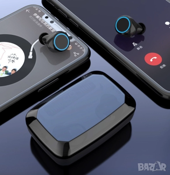 Безжични Bluetooth слушалки с LED цифров дисплей  , снимка 1