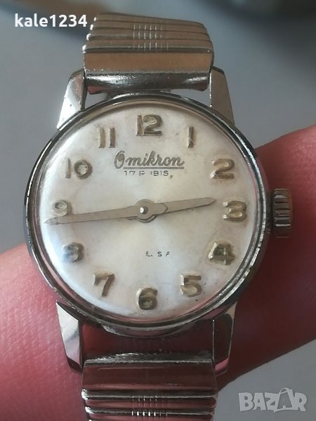 Дамски часовник Omikron. Swiss made. Швейцарски часовник. Ретро. Механичен. Vintage watch. , снимка 1