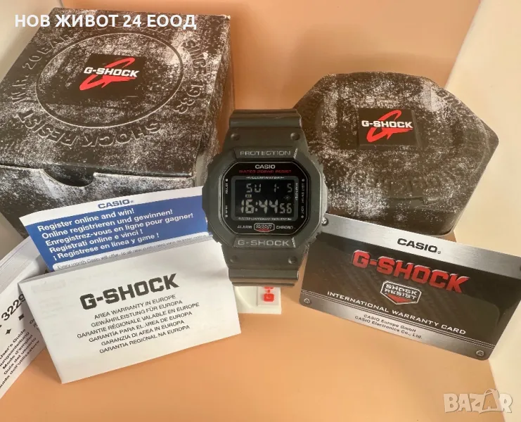 🚨 Черно-червен колекционерски мъжки часовник Casio G-Shock DW-5600HR, снимка 1