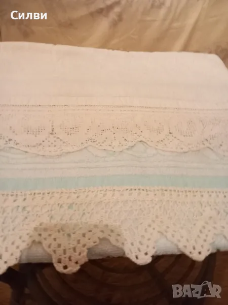 Хавлии за баня с плетена дантела 100 % памук , снимка 1