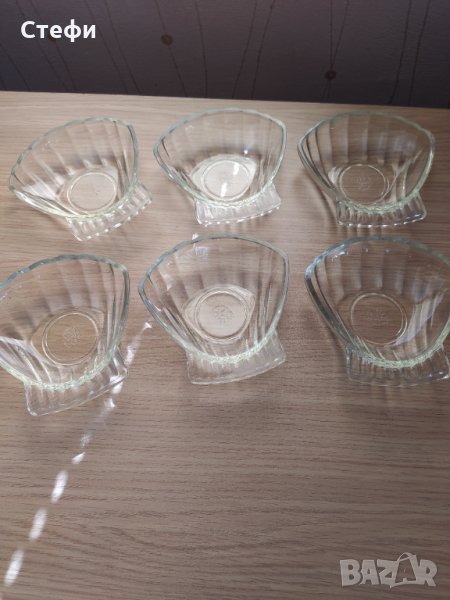 Купички мида стъклени Чехословакия , снимка 1