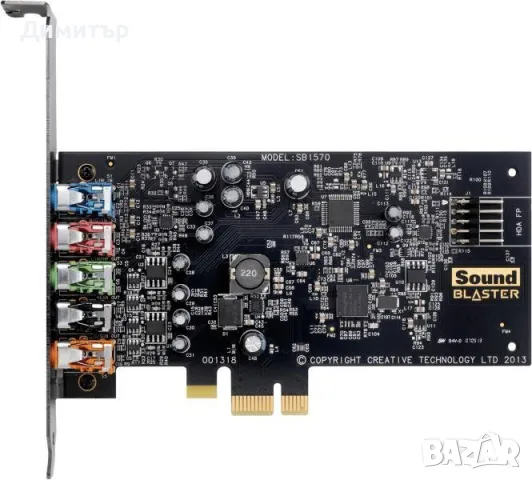 Звукова / Аудио Карта за Компютър PCIE / Creative Sound Blaster Audigy FX 5.1 , снимка 4 - Дънни платки - 47769037