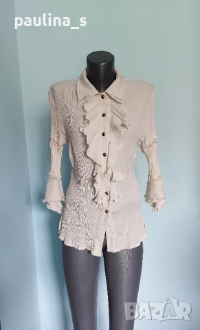Три различни броя / Изумителна маркова риза с жабо / голям размер , снимка 12 - Ризи - 36365087