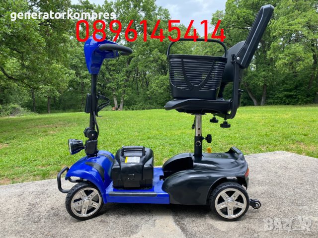 Сгъваема електрическа четириколка – скутер – 350W - Гаранция, снимка 2 - Инвалидни скутери - 40882369