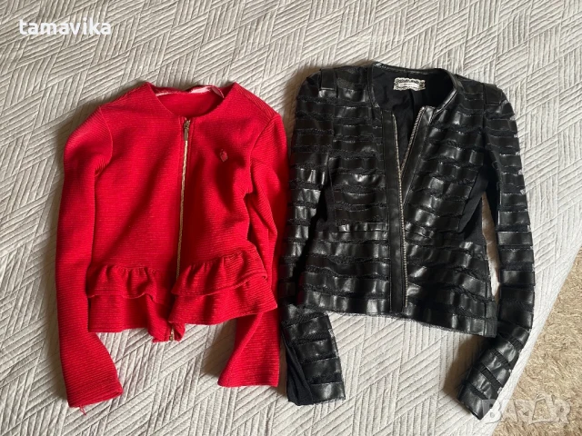 Детско кожено и дънково яке, снимка 2 - Детски якета и елеци - 50493920