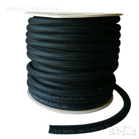 1000055287 Маркуч ф4мм х 10мм DIN73379 с външна текстилна оплетка,устойчиви на горива и бензин 1метъ, снимка 1