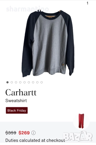 Carhartt блуза XL/XXL - 29 лв, снимка 8 - Блузи - 52553347