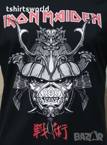 Нова мъжка тениска на музикалната група IRON MAIDEN - Senjutsu Samurai Eddie Graphic Navy, снимка 11 - Тениски - 35623072