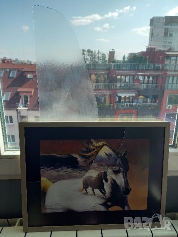 Картина с коне - висококачествен ПРИНТ, снимка 3 - Картини - 42405209