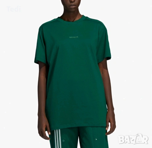 Нова Зелена Спортна Тениска Adidas X Ivy Park Размер XS, снимка 2 - Тениски - 53095743