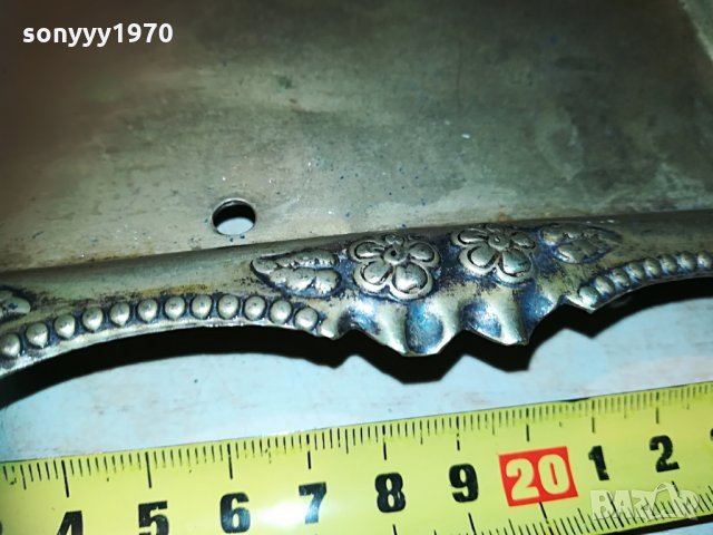 посребрен поднос с две дръжки и печат-внос франция, снимка 8 - Колекции - 30041502