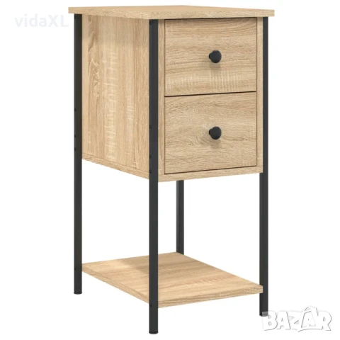 vidaXL Нощно шкафче, дъб сонома, 32x42x70 см, инженерно дърво(SKU:826095), снимка 1