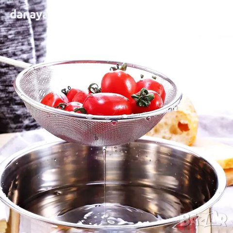 4431 Метално кухненско сито цедка гевгир, 16 см, снимка 2 - Аксесоари за кухня - 44208654
