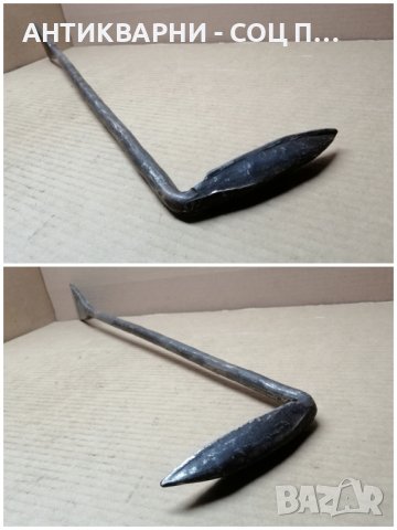 Стара Кована Огрибка, Стар Кован Инструмент / 70 см. , снимка 5 - Антикварни и старинни предмети - 44356611