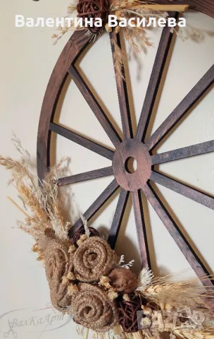 Коледни венци с естествени материали, снимка 9 - Декорация за дома - 48408633