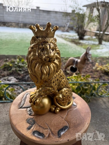 Лъв с корона, снимка 4 - Декорация за дома - 53149922