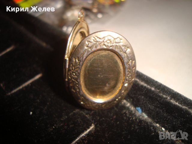 ПОЗЛАТЕН МЕДАЛЬОН РАМЧИЦА за СНИМКИ ЛЮБОВЕН АРТ ПЕНДАНТ РЕТРО СТИЛ ПОЗЛАТА 17457, снимка 9 - Колиета, медальони, синджири - 31416643