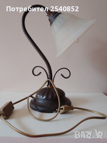 Стара нощна лампа , снимка 3 - Антикварни и старинни предмети - 42662295