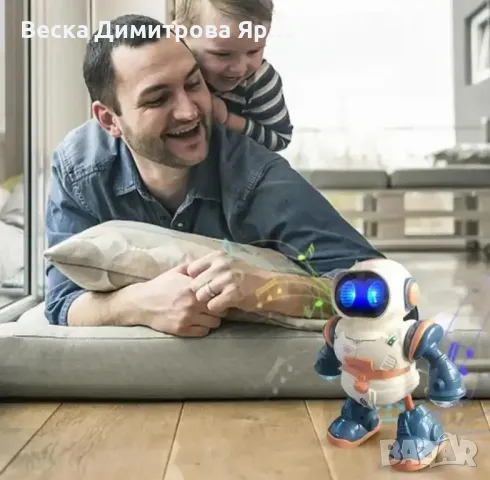 Танцуващ робот със светлини и музика – Вълнуващ приятел за малките откриватели, снимка 5 - Музикални играчки - 47928096