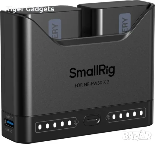 SmallRig Turbo Charging Kit 5488 за Sony NP-FW50 – 2 батерии 1030mAh и двойно бързо зарядно, снимка 2 - Батерии, зарядни - 56083915