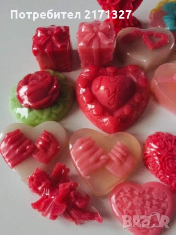 Ароматни глицеринови сапунчета за Свети Валентин, снимка 18 - Романтични подаръци - 31573742