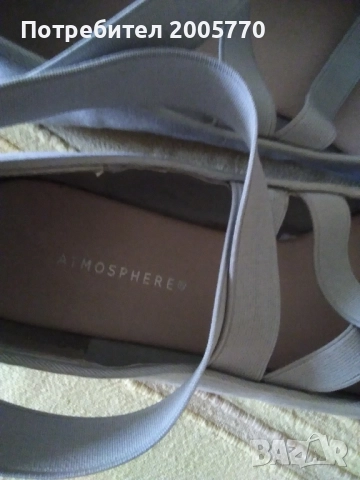 Нови дамски обувки PRIMRK- черни и ATMOSPHERE-сиви, снимка 6 - Маратонки - 51690589