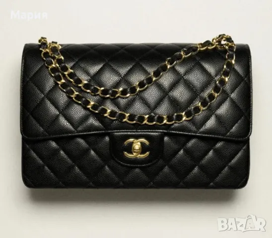 Голяма луксозна от естествена кожа “Шанел/Chanel “чанта.  , снимка 6 - Чанти - 49892573