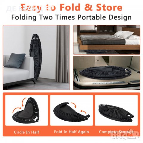 Сгъваем батут / трамплин за упражнения YJ0201801X , снимка 2 - Фитнес уреди - 35096300