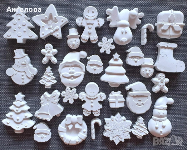 30 броя за 10лв. Гипсови фигурки за оцветяване