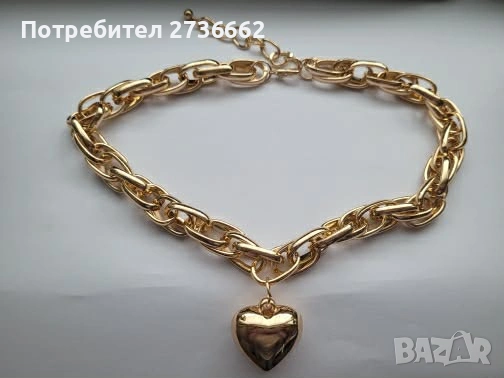Масивно колие " Сърце " , снимка 8 - Колиета, медальони, синджири - 54147991