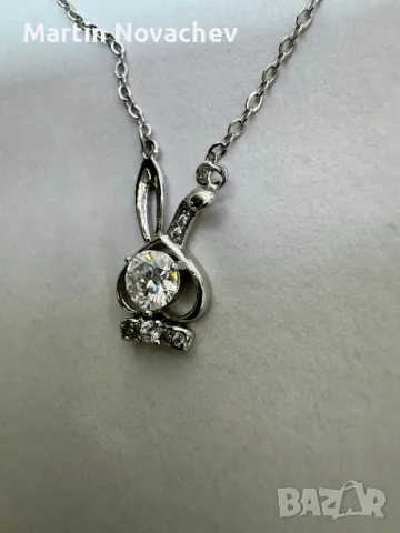 Сребърно колие с висулка и мойсанит (Диамант) 0.5 карата , снимка 9 - Колиета, медальони, синджири - 47313694