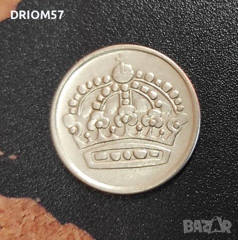 Монетa Швеция 25 йоре, 1954, снимка 2 - Нумизматика и бонистика - 49666830