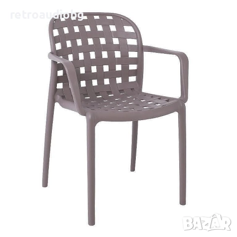 Градински стол Денон в цвят мока