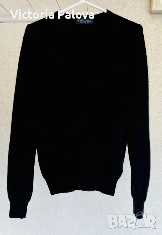 Brooks Brothers черен пуловер 100% скъп кашмир унисекс
