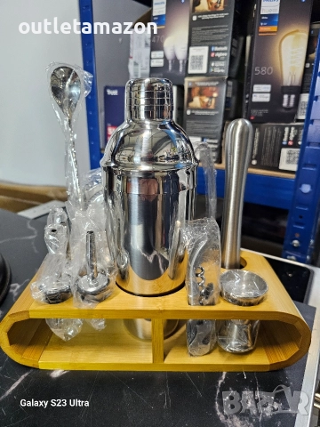 Комплект шейкър за коктейли - машина за коктейли за напитки 750 мл - подарък комплект за барман , снимка 13 - Обзавеждане за заведение - 52826488