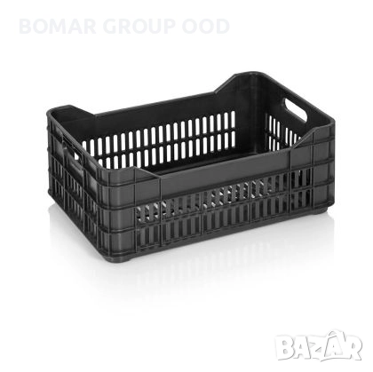 Пластмасова каса за череши 0114 с размери: 530X350X215 мм дъно и стени с отвори