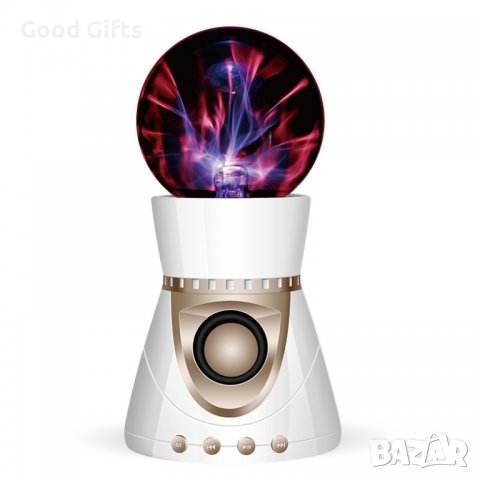 Плазмена Bluetooth колонка , Плазмена лампа кълбо с музика, снимка 2 - Слушалки и портативни колонки - 38797851