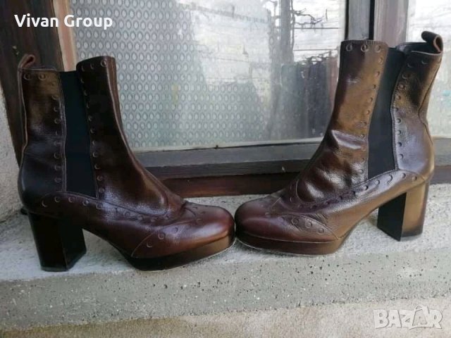 Дамски боти естествена кожа Clarks, снимка 6 - Дамски боти - 33915722