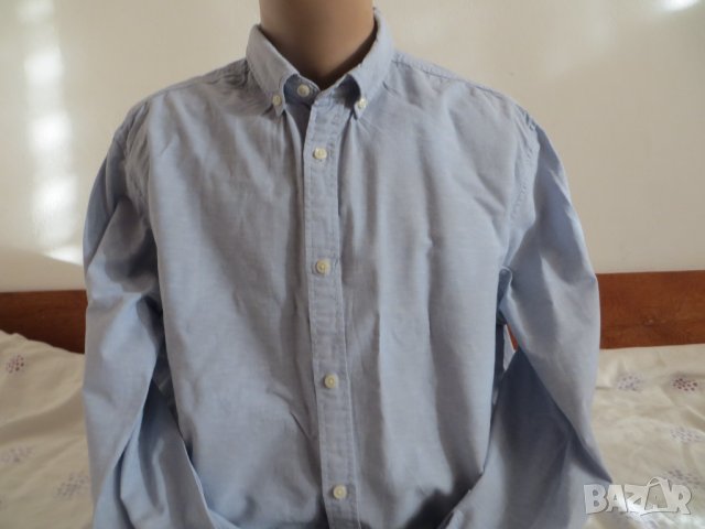 Мъжка риза с дълъг ръкав лен и памук Jack & Jones, снимка 1 - Ризи - 42483572