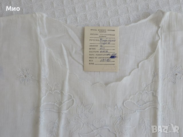 Нова нежна бродирана памучна блуза, М, бяла, снимка 4 - Корсети, бюстиета, топове - 37483931