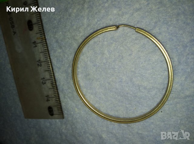 СТАРА КЛАСИЧЕСКА ГОЛЯМА СРЕБЪРНА ВИНТИДЖ СТИЛ ОБЕЦА МАЙСТОРСКА РЪЧНА РАБОТА СРЕБРО 40240, снимка 7 - Обеци - 42425240