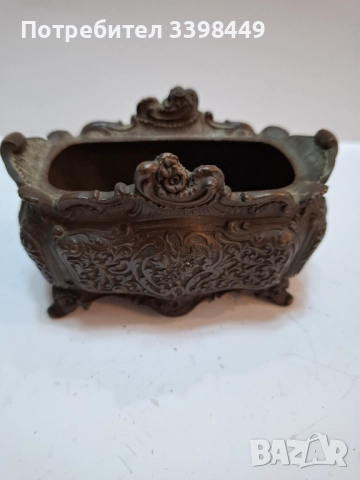 Античен бронзов декоративен саксия / кашпа. , снимка 7 - Антикварни и старинни предмети - 52681508